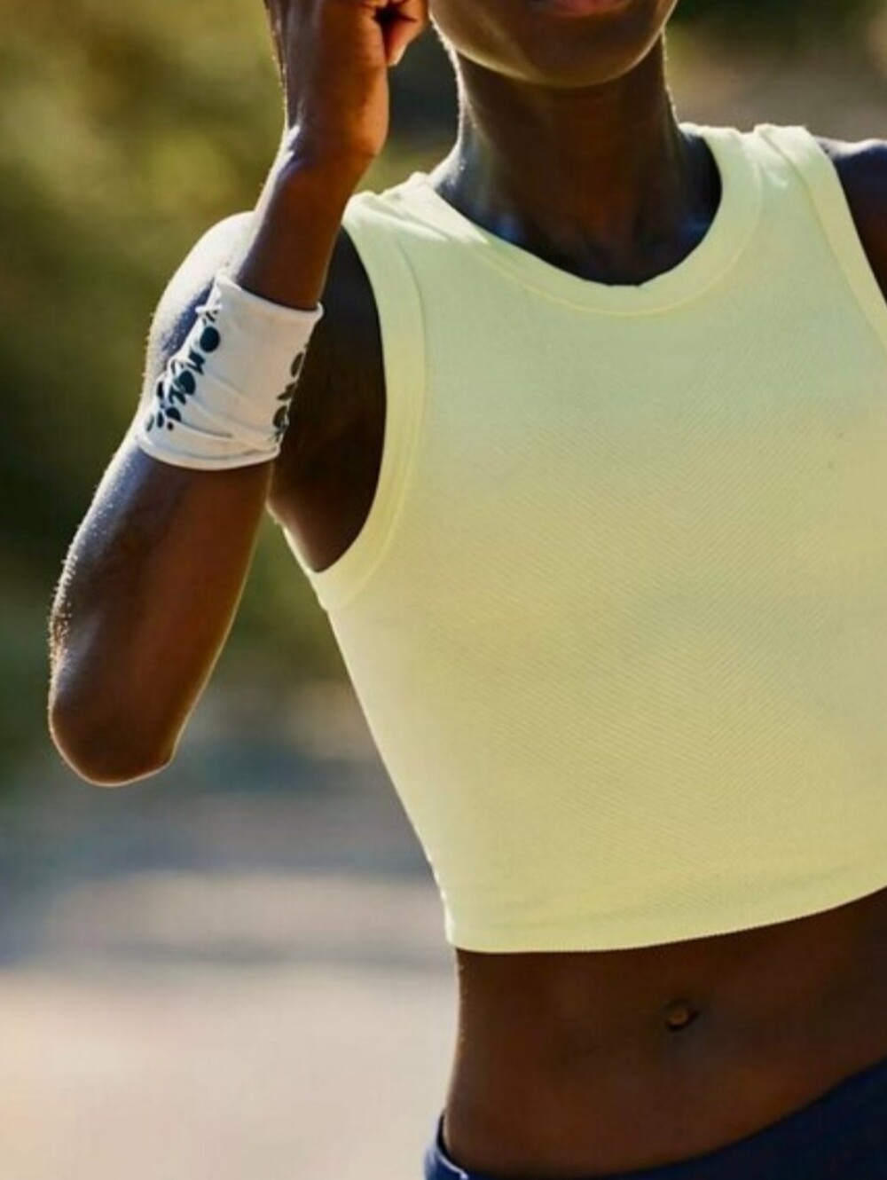 FP Movement Free Throw Crop Tank - Light Yellow - Picture 5 of 5